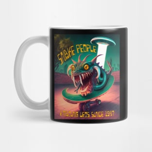 Snake People, Evading UFOs Since 1947, Retro Science Fiction Mug